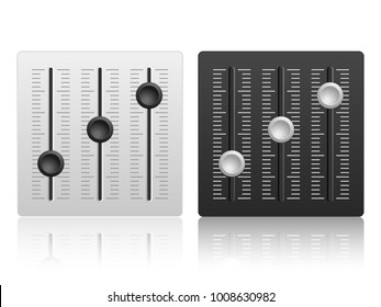 Mixing console icon on a white background.