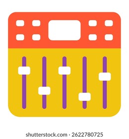 Mixing Console icon, for web, app, infographic, etc