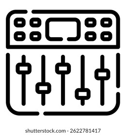 Ícone do console de mistura, para web, app, infográfico, etc