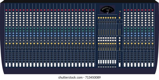 Mixing console vector