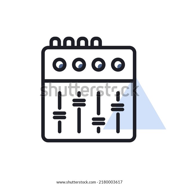 Mixing Console Vector Icon Graph Symbol: เวกเตอร์สต็อก (ปลอดค่า ...