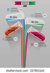 mixing of different liquid substances infographics