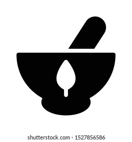 mixing herbal glyph flat vector icon