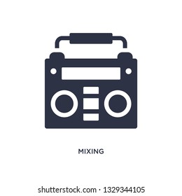 mixing icon. Simple element illustration from discotheque concept. mixing editable symbol design on white background. Can be use for web and mobile.