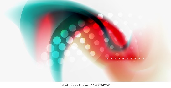 Mixing liquid color flow abstract background. Trendy abstract layout template for business or technology presentation, internet poster or web brochure cover, wallpaper. Vector illustration