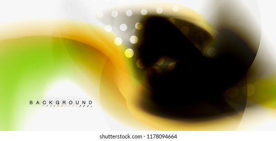 Mixing liquid color flow abstract background. Trendy abstract layout template for business or technology presentation, internet poster or web brochure cover, wallpaper. Vector illustration