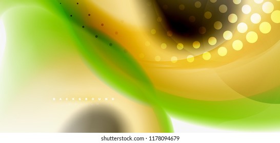 Mixing liquid color flow abstract background. Trendy abstract layout template for business or technology presentation, internet poster or web brochure cover, wallpaper. Vector illustration