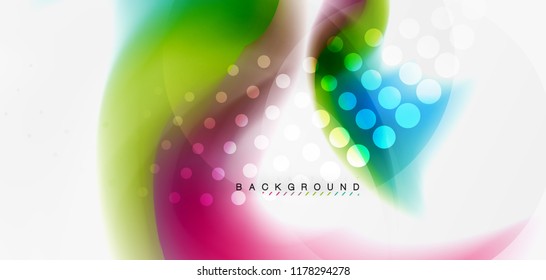 Mixing liquid color flow abstract background. Trendy abstract layout template for business or technology presentation, internet poster or web brochure cover, wallpaper. Vector illustration