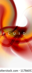 Mixing liquid color flow abstract background. Trendy abstract layout template for business or technology presentation, internet poster or web brochure cover, wallpaper. Vector illustration