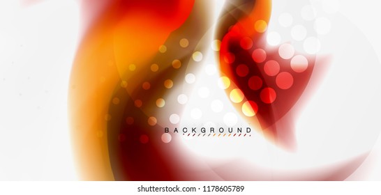 Mixing liquid color flow abstract background. Trendy abstract layout template for business or technology presentation, internet poster or web brochure cover, wallpaper. Vector illustration