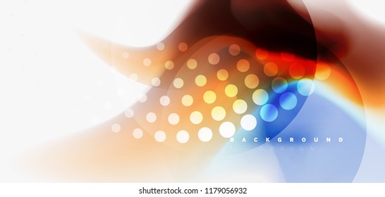 Mixing liquid color flow abstract background. Trendy abstract layout template for business or technology presentation, internet poster or web brochure cover, wallpaper. Vector illustration