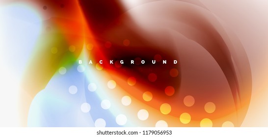 Mixing liquid color flow abstract background. Trendy abstract layout template for business or technology presentation, internet poster or web brochure cover, wallpaper. Vector illustration