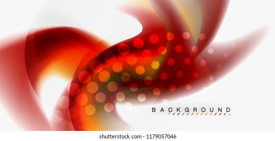 Mixing liquid color flow abstract background. Trendy abstract layout template for business or technology presentation, internet poster or web brochure cover, wallpaper. Vector illustration