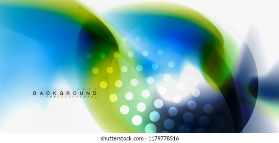 Mixing liquid color flow abstract background. Trendy abstract layout template for business or technology presentation, internet poster or web brochure cover, wallpaper. Vector illustration