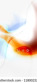 Mixing liquid color flow abstract background. Trendy abstract layout template for business or technology presentation, internet poster or web brochure cover, wallpaper. Vector illustration