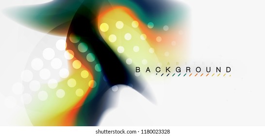 Mixing liquid color flow abstract background. Trendy abstract layout template for business or technology presentation, internet poster or web brochure cover, wallpaper. Vector illustration