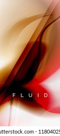 Mixing liquid color flow abstract background. Trendy abstract layout template for business or technology presentation, internet poster or web brochure cover, wallpaper. Vector illustration
