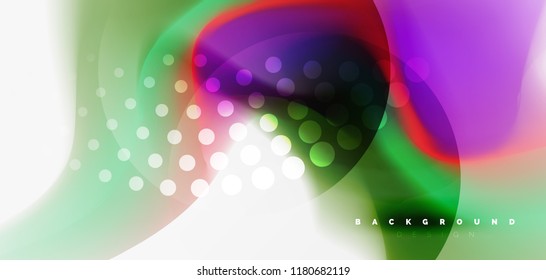 Mixing liquid color flow abstract background. Trendy abstract layout template for business or technology presentation, internet poster or web brochure cover, wallpaper. Vector illustration