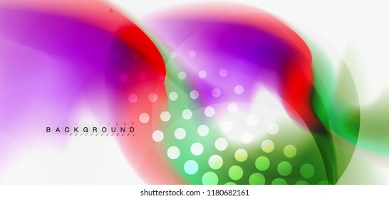 Mixing liquid color flow abstract background. Trendy abstract layout template for business or technology presentation, internet poster or web brochure cover, wallpaper. Vector illustration