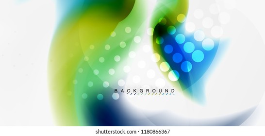 Mixing liquid color flow abstract background. Trendy abstract layout template for business or technology presentation, internet poster or web brochure cover, wallpaper. Vector illustration