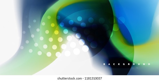 Mixing liquid color flow abstract background. Trendy abstract layout template for business or technology presentation, internet poster or web brochure cover, wallpaper. Vector illustration
