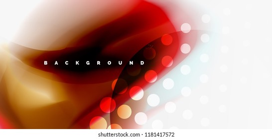 Mixing liquid color flow abstract background. Trendy abstract layout template for business or technology presentation, internet poster or web brochure cover, wallpaper. Vector illustration