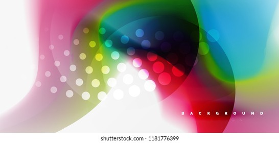 Mixing liquid color flow abstract background. Trendy abstract layout template for business or technology presentation, internet poster or web brochure cover, wallpaper. Vector illustration