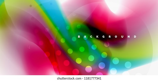 Mischung flüssiger Farbflüsse abstrakter Hintergrund. Trendy abstrakte Layout-Vorlage für Geschäfts- oder Technologiepräsentationen, Internet-Poster oder Web-Broschüren-Cover, Bildschirmhintergrund. Vektorgrafik