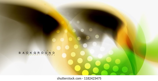 Mixing liquid color flow abstract background. Trendy abstract layout template for business or technology presentation, internet poster or web brochure cover, wallpaper. Vector illustration