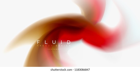 Mezcla de fondo abstracto de flujo de color líquido. Plantilla de diseño abstracto a la moda para presentación de negocios o tecnología, portada de póster de internet o de folletos web, fondo de pantalla. Ilustración del vector
