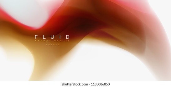 Misturando o fundo abstrato do fluxo de cores líquidas. Modelo de layout abstrato moderno para apresentação de negócios ou tecnologia, cartaz de internet ou capa de brochura da web, papel de parede. Ilustração vetorial