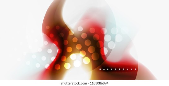 Mixing liquid color flow abstract background. Trendy abstract layout template for business or technology presentation, internet poster or web brochure cover, wallpaper. Vector illustration