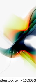 Mixing liquid color flow abstract background. Trendy abstract layout template for business or technology presentation, internet poster or web brochure cover, wallpaper. Vector illustration