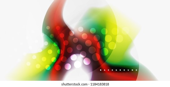 Mixing liquid color flow abstract background. Trendy abstract layout template for business or technology presentation, internet poster or web brochure cover, wallpaper. Vector illustration