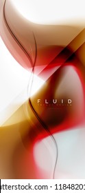 Mezcla de fondo abstracto de flujo de color líquido. Plantilla de diseño abstracto a la moda para presentación de negocios o tecnología, portada de póster de internet o de folletos web, fondo de pantalla. Ilustración del vector