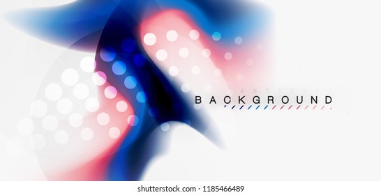 Mixing liquid color flow abstract background. Trendy abstract layout template for business or technology presentation, internet poster or web brochure cover, wallpaper. Vector illustration
