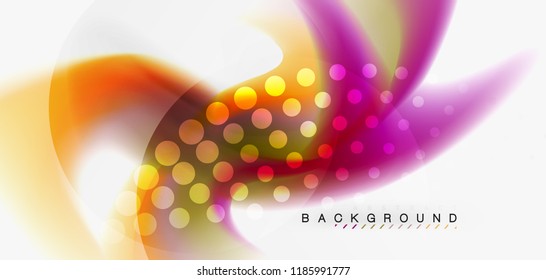 Mixing liquid color flow abstract background. Trendy abstract layout template for business or technology presentation, internet poster or web brochure cover, wallpaper. Vector illustration