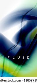 Mezcla de fondo abstracto de flujo de color líquido. Plantilla de diseño abstracto a la moda para presentación de negocios o tecnología, portada de póster de internet o de folletos web, fondo de pantalla. Ilustración del vector