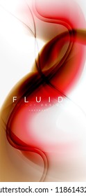 Mezcla de fondo abstracto de flujo de color líquido. Plantilla de diseño abstracto a la moda para presentación de negocios o tecnología, portada de póster de internet o de folletos web, fondo de pantalla. Ilustración del vector