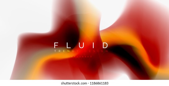 Mezcla de fondo abstracto de flujo de color líquido. Plantilla de diseño abstracto a la moda para presentación de negocios o tecnología, portada de póster de internet o de folletos web, fondo de pantalla. Ilustración del vector