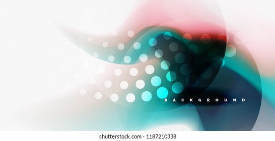 Mezcla de fondo abstracto de flujo de color líquido. Plantilla de diseño abstracto a la moda para presentación de negocios o tecnología, portada de póster de internet o de folletos web, fondo de pantalla. Ilustración del vector