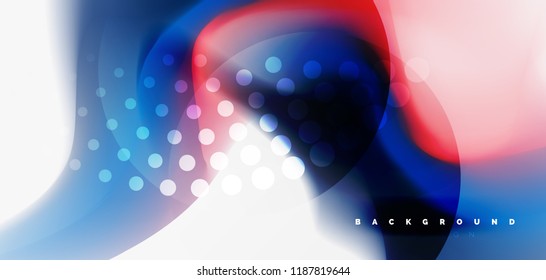 Mixing liquid color flow abstract background. Trendy abstract layout template for business or technology presentation, internet poster or web brochure cover, wallpaper. Vector illustration
