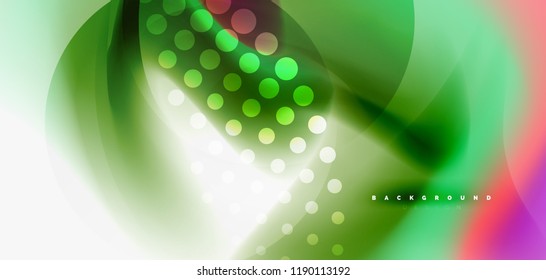 Mezcla de fondo abstracto de flujo de color líquido. Plantilla de diseño abstracto a la moda para presentación de negocios o tecnología, portada de póster de internet o de folletos web, fondo de pantalla. Ilustración del vector