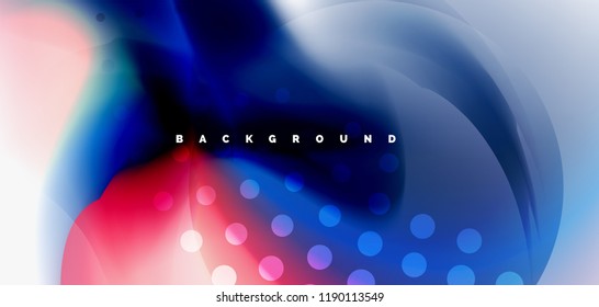 Mezcla de fondo abstracto de flujo de color líquido. Plantilla de diseño abstracto a la moda para presentación de negocios o tecnología, portada de póster de internet o de folletos web, fondo de pantalla. Ilustración del vector