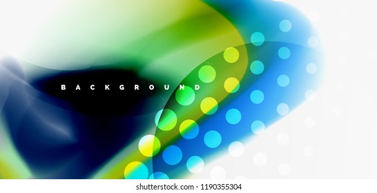 Mixing liquid color flow abstract background. Trendy abstract layout template for business or technology presentation, internet poster or web brochure cover, wallpaper. Vector illustration