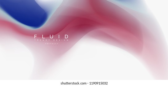 Mezcla de fondo abstracto de flujo de color líquido. Plantilla de diseño abstracto a la moda para presentación de negocios o tecnología, portada de póster de internet o de folletos web, fondo de pantalla. Ilustración del vector