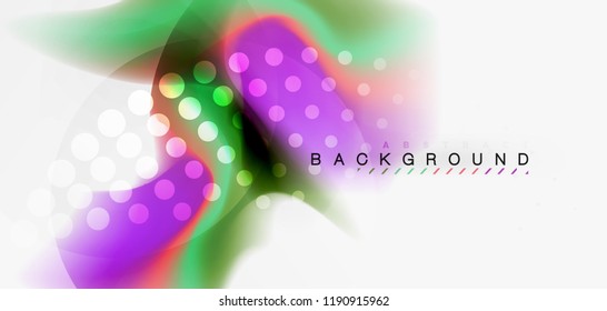 Mixing liquid color flow abstract background. Trendy abstract layout template for business or technology presentation, internet poster or web brochure cover, wallpaper. Vector illustration