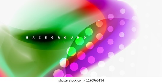 Mixing liquid color flow abstract background. Trendy abstract layout template for business or technology presentation, internet poster or web brochure cover, wallpaper. Vector illustration