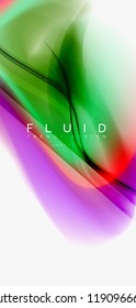 Mixing liquid color flow abstract background. Trendy abstract layout template for business or technology presentation, internet poster or web brochure cover, wallpaper. Vector illustration