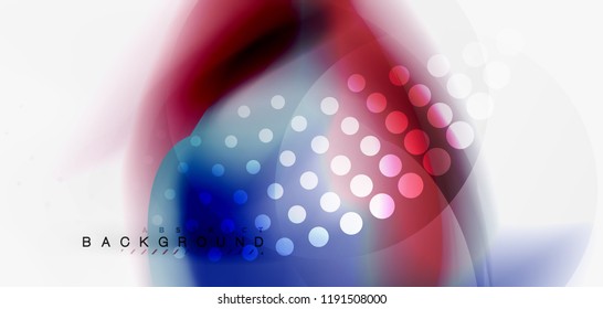Mixing liquid color flow abstract background. Trendy abstract layout template for business or technology presentation, internet poster or web brochure cover, wallpaper. Vector illustration